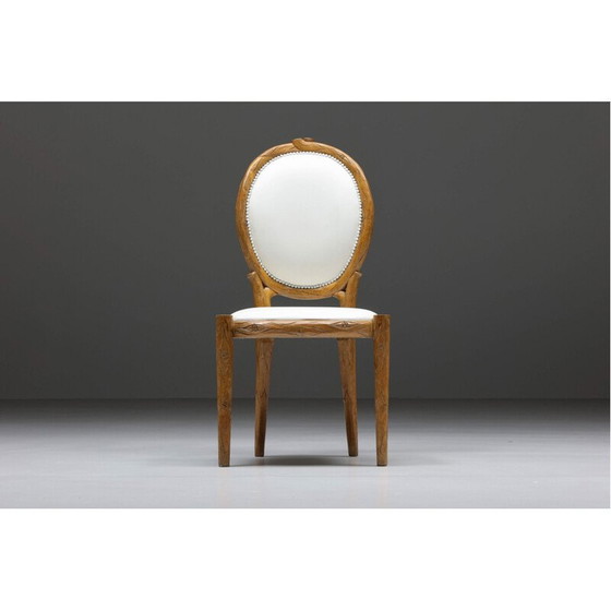 Image 1 of Sedia vintage in legno intagliata a mano, 1960