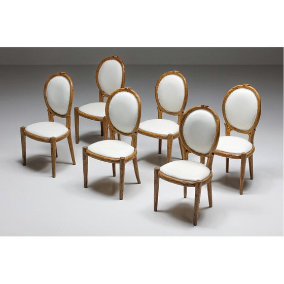 Image 1 of Sedia vintage in legno intagliata a mano, 1960