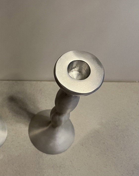 Image 1 of 2x Space Age candlesticks