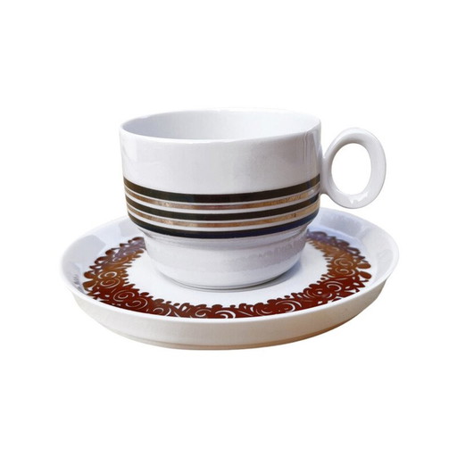Vintage cup and saucer by Thomas-Rosenthal for Hertha Bengtson, Germany 1970