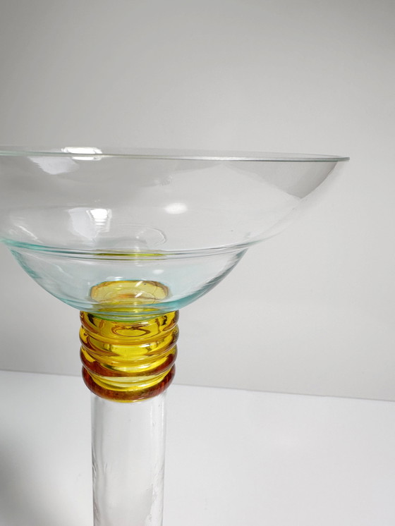 Image 1 of Vaso in vetro vintage Leonardo Postmodern Memphis Milano anni '80-'90