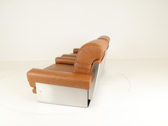 Image 1 of Lounge Chairs By Xavier Féal For Inox Industrie France, 1970S