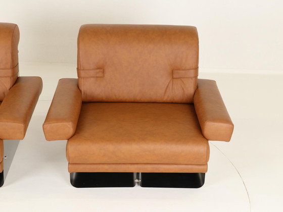 Image 1 of Lounge Chairs By Xavier Féal For Inox Industrie France, 1970S