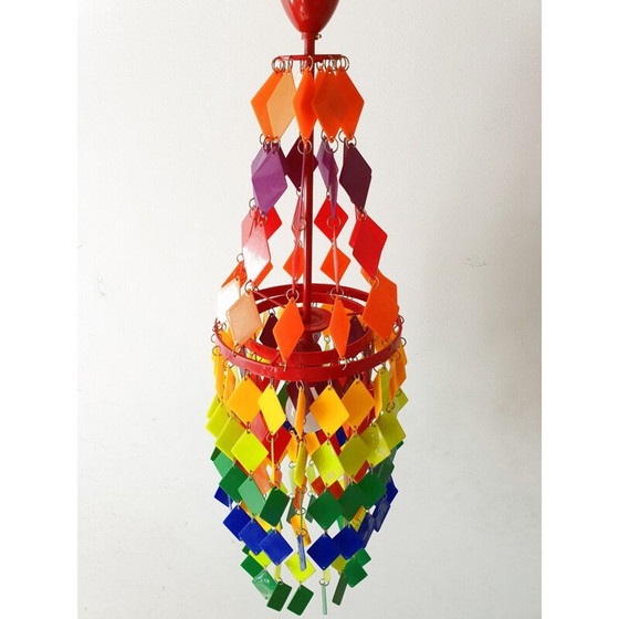 Image 1 of Lampadario vintage multicolore 1970 