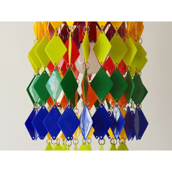 Image 1 of Lampadario vintage multicolore 1970 