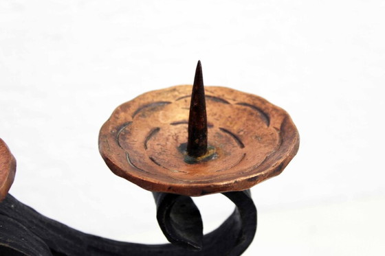 Image 1 of Brutalistic metal Candlestick 50s