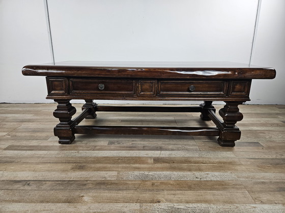 Image 1 of American Walnut Coffee Table With Drawers