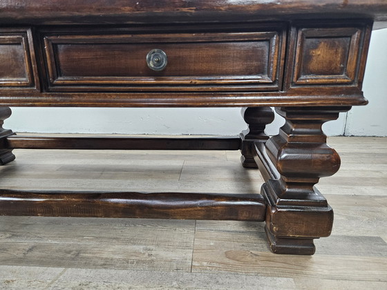 Image 1 of American Walnut Coffee Table With Drawers