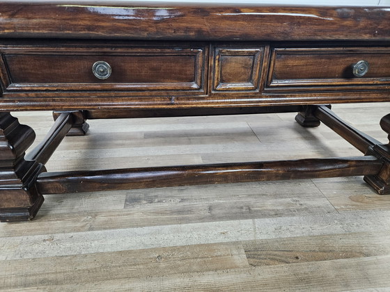 Image 1 of American Walnut Coffee Table With Drawers