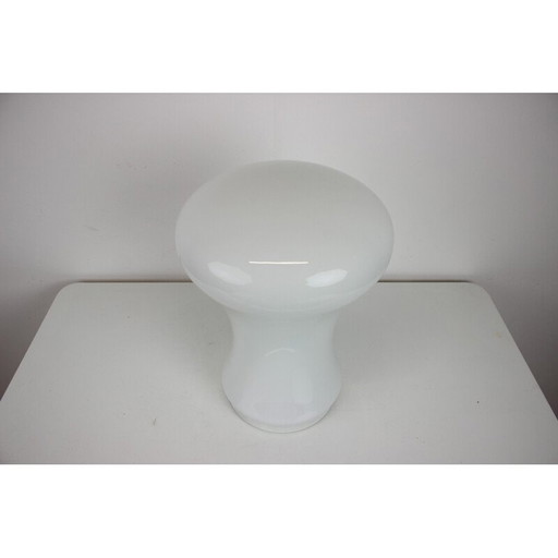 Vintage all glass table lamp by Valasske Mezirici, Czechoslovakia 1960s