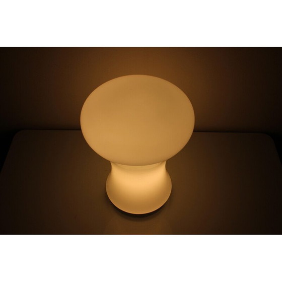 Image 1 of Vintage all glass table lamp by Valasske Mezirici, Czechoslovakia 1960s