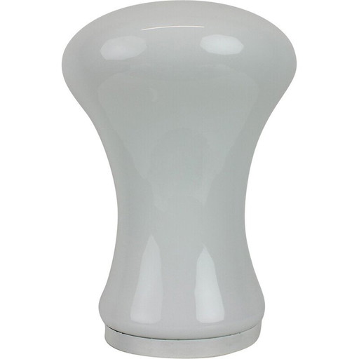 Vintage all glass table lamp by Valasske Mezirici, Czechoslovakia 1960s