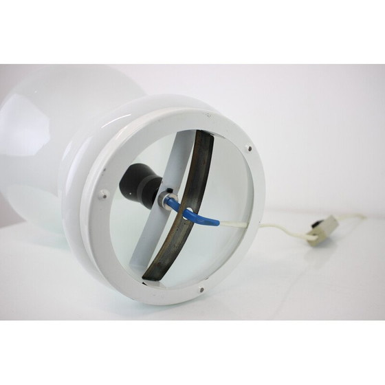 Image 1 of Vintage all glass table lamp by Valasske Mezirici, Czechoslovakia 1960s