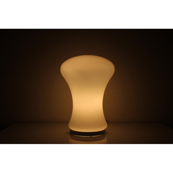 Image 1 of Vintage all glass table lamp by Valasske Mezirici, Czechoslovakia 1960s
