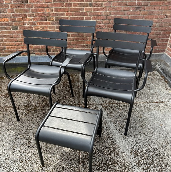 Image 1 of Fermob Luxembourg 4x chair + table