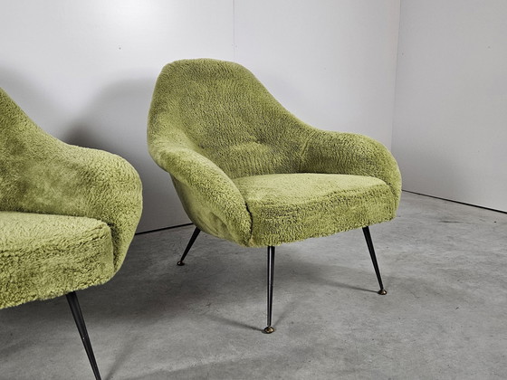 Image 1 of Poltrona francese vintage verde lime