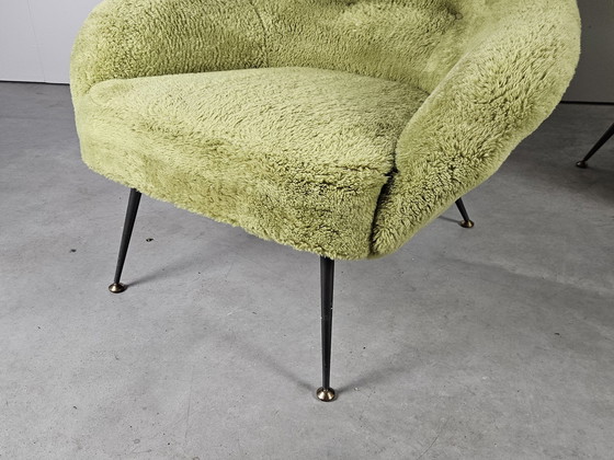 Image 1 of Poltrona francese vintage verde lime