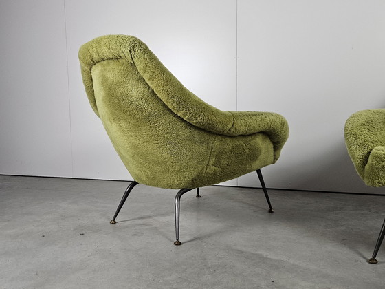 Image 1 of Poltrona francese vintage verde lime