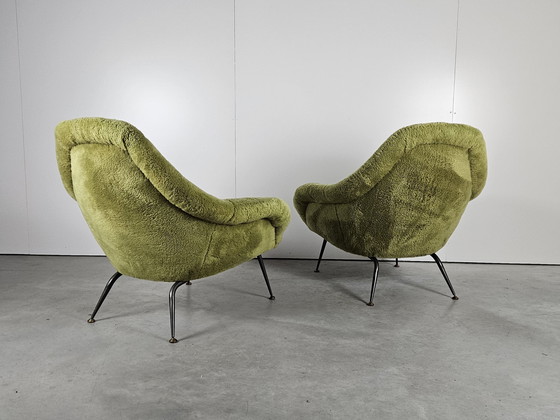 Image 1 of Poltrona francese vintage verde lime