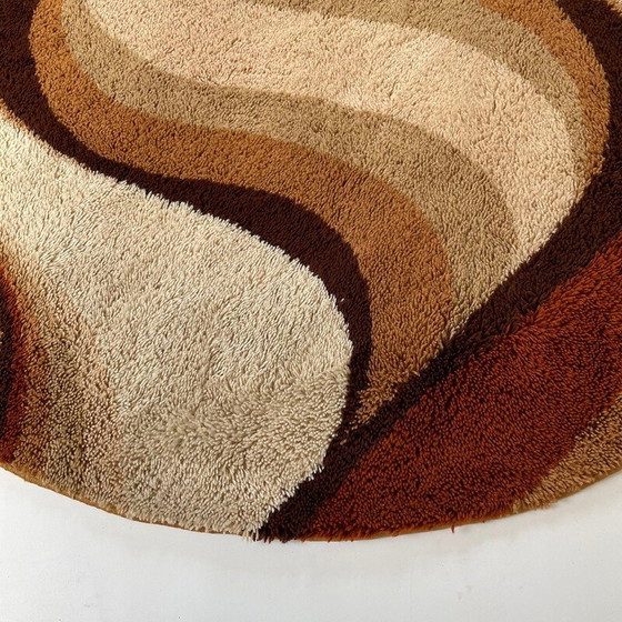 Image 1 of Vintage "Wave" High Pile Rya Rug by Prinstapijt Desso, Netherlands 1970s