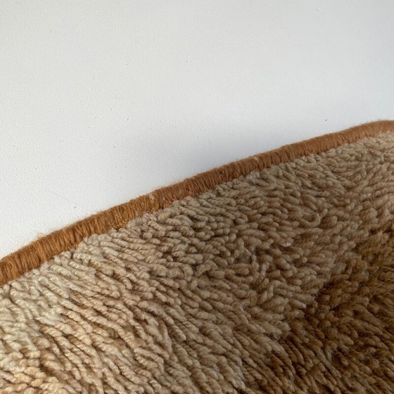 Image 1 of Vintage "Wave" High Pile Rya Rug by Prinstapijt Desso, Netherlands 1970s