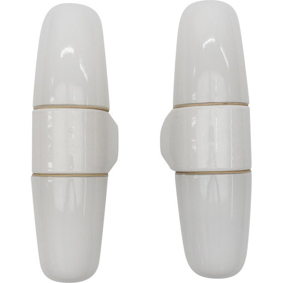 Image 1 of Pair of vintage wall lamp No. 6078 by Wilhelm Wagenfeld for Lindner Leuchten