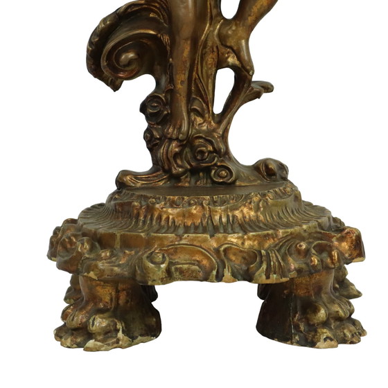 Image 1 of Gilded Console With Cherub