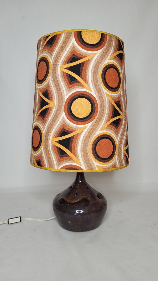 Stoneware Lamp 70's