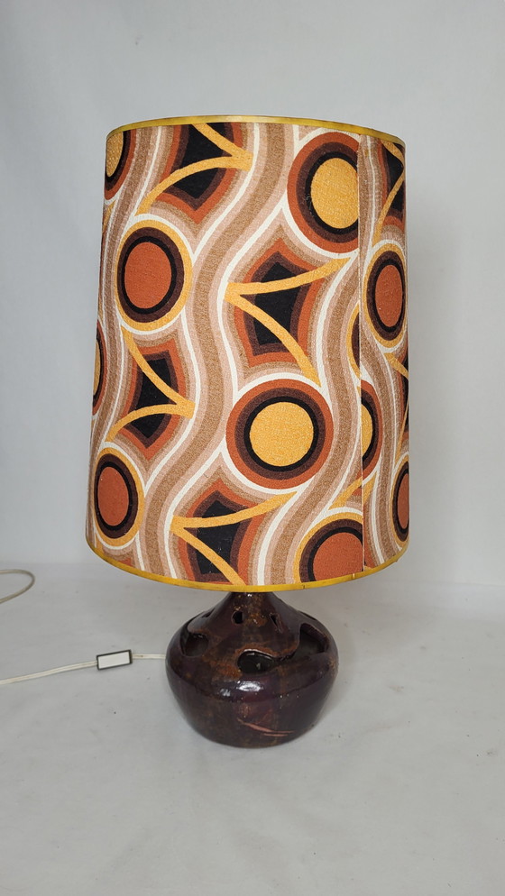 Image 1 of Stoneware Lamp 70's