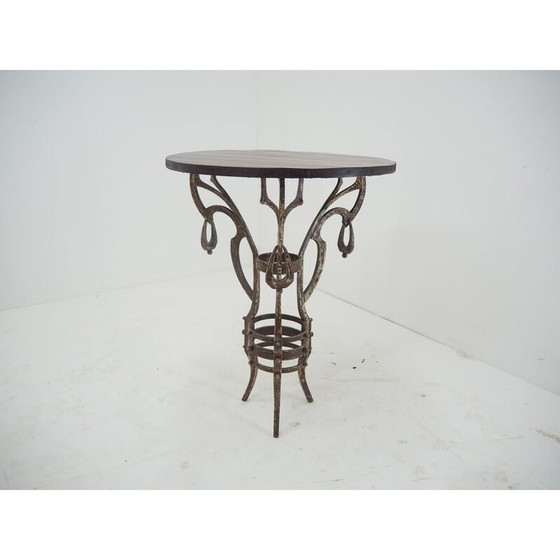 Image 1 of Vintage industrial iron side table