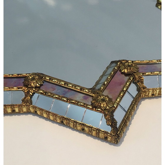 Image 1 of Specchio sfaccettato vintage con mosaico, 1970