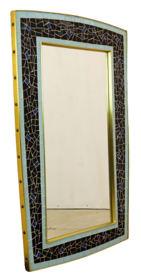 Image 1 of Mosaic wall mirror mirror 'Kulmbach' vintage