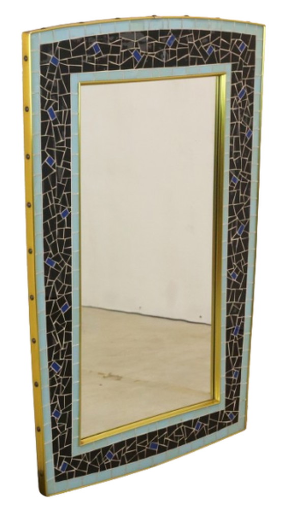 Image 1 of Mosaic wall mirror mirror 'Kulmbach' vintage