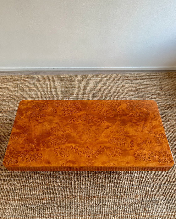 Image 1 of Burlwood Coffee Table Vintage