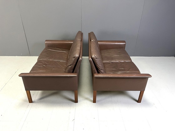 Image 1 of Pair Of Two Seater Sofas By Hans Olsen, 1960S