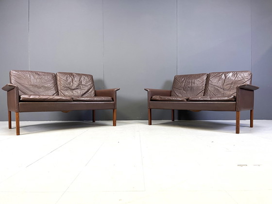 Image 1 of Pair Of Two Seater Sofas By Hans Olsen, 1960S