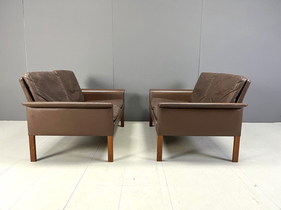 Image 1 of Pair Of Two Seater Sofas By Hans Olsen, 1960S