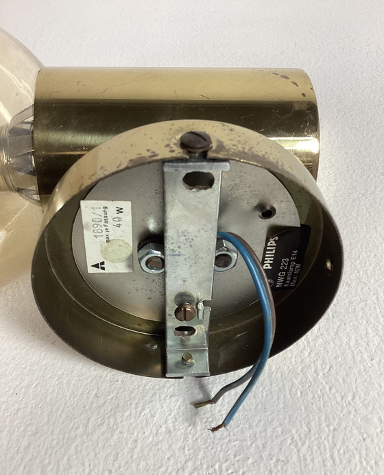 Image 1 of Lampada da parete vintage in ottone Hans Agne Jacobsson Philips Markaryd