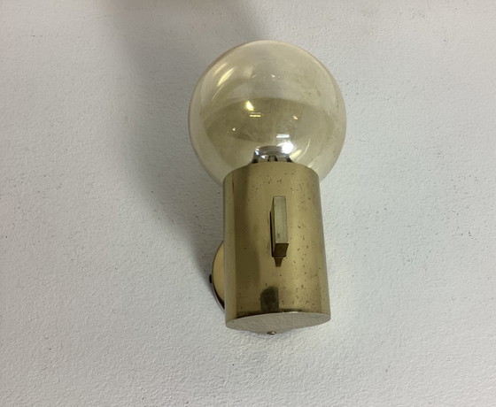 Image 1 of Lampada da parete vintage in ottone Hans Agne Jacobsson Philips Markaryd