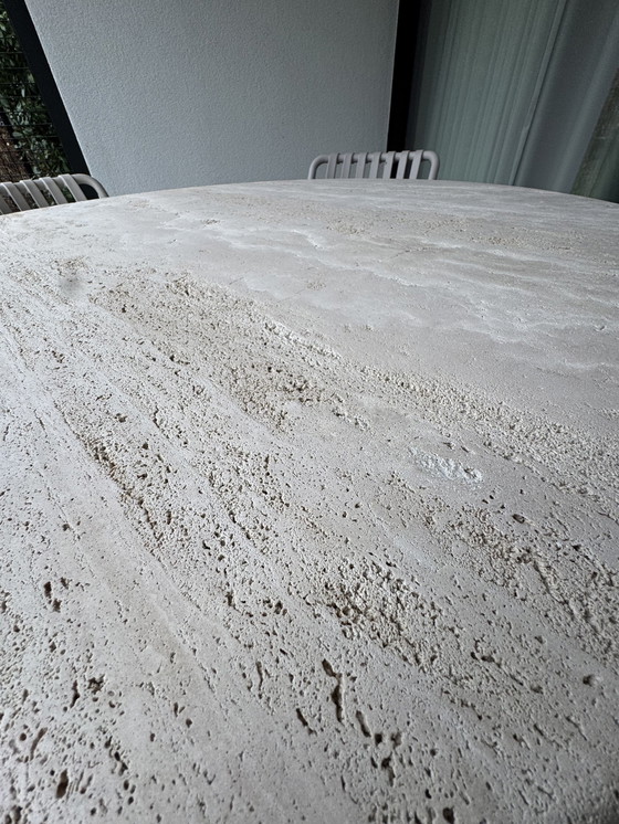 Image 1 of Furnified Travertine Dining Table