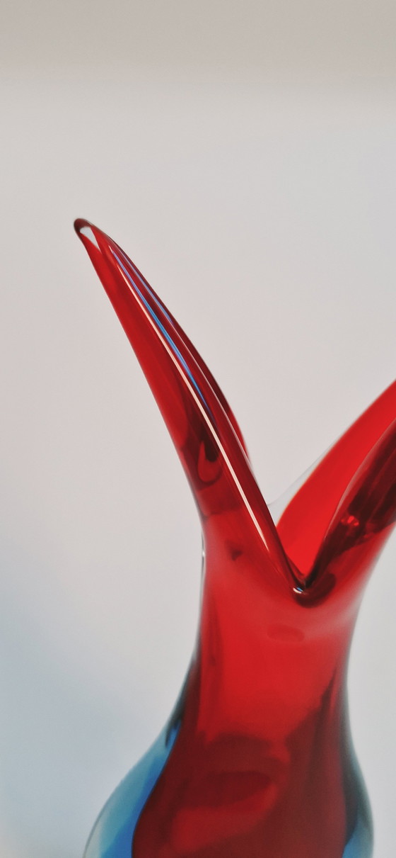 Image 1 of 60'S Flavio Poli For Seguso Murano Glass Vases 