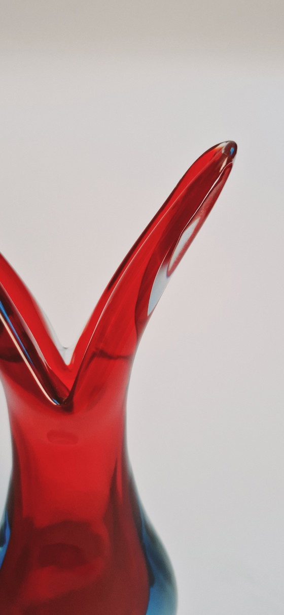 Image 1 of 60'S Flavio Poli For Seguso Murano Glass Vases 