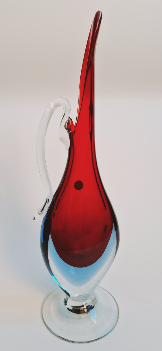 Image 1 of 60'S Flavio Poli For Seguso Murano Glass Vases 