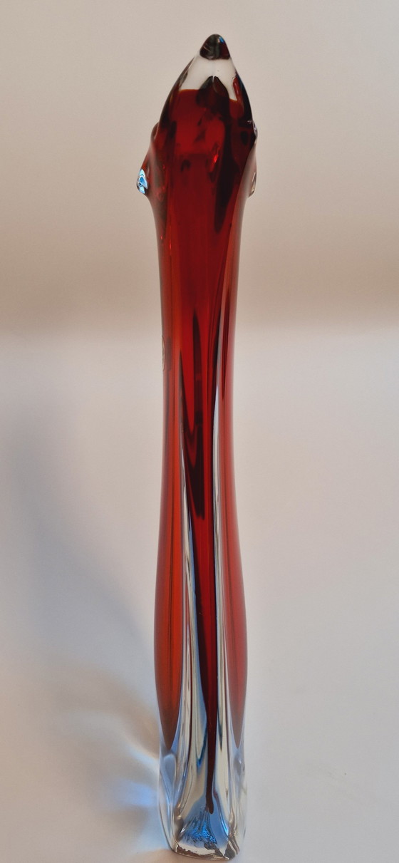 Image 1 of 60'S Flavio Poli For Seguso Murano Glass Vases 