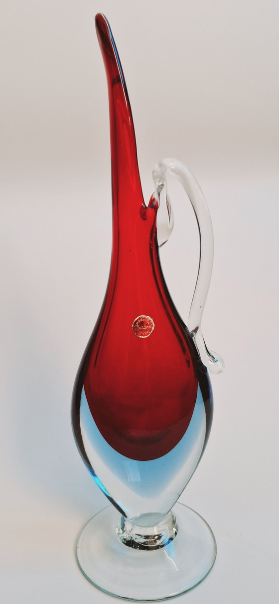 Image 1 of 60'S Flavio Poli For Seguso Murano Glass Vases 