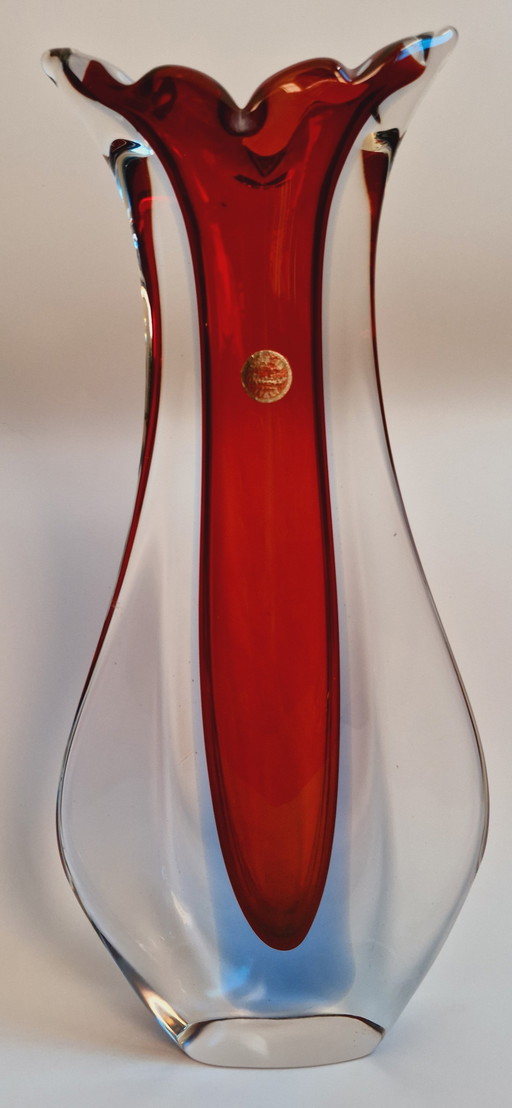 60'S Flavio Poli For Seguso Murano Glass Vases 