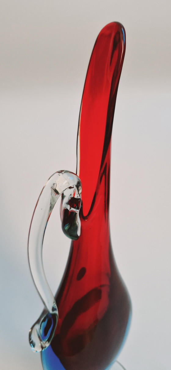 Image 1 of 60'S Flavio Poli For Seguso Murano Glass Vases 