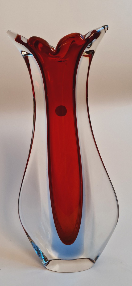 Image 1 of 60'S Flavio Poli For Seguso Murano Glass Vases 