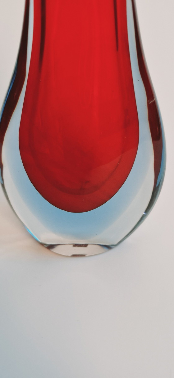 Image 1 of 60'S Flavio Poli For Seguso Murano Glass Vases 