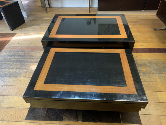 Image 1 of Lacquered Coffee Table With Matching Side Table